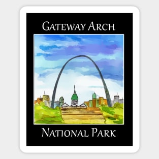 Gateway Arch National Park in St. Louis Missouri Sticker